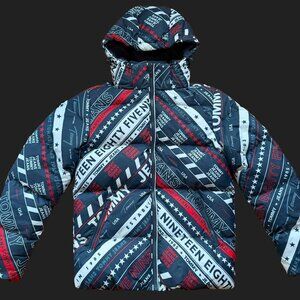 Tommy Jeans Hooded Puffer Jacket - Medium - Twilight Navy